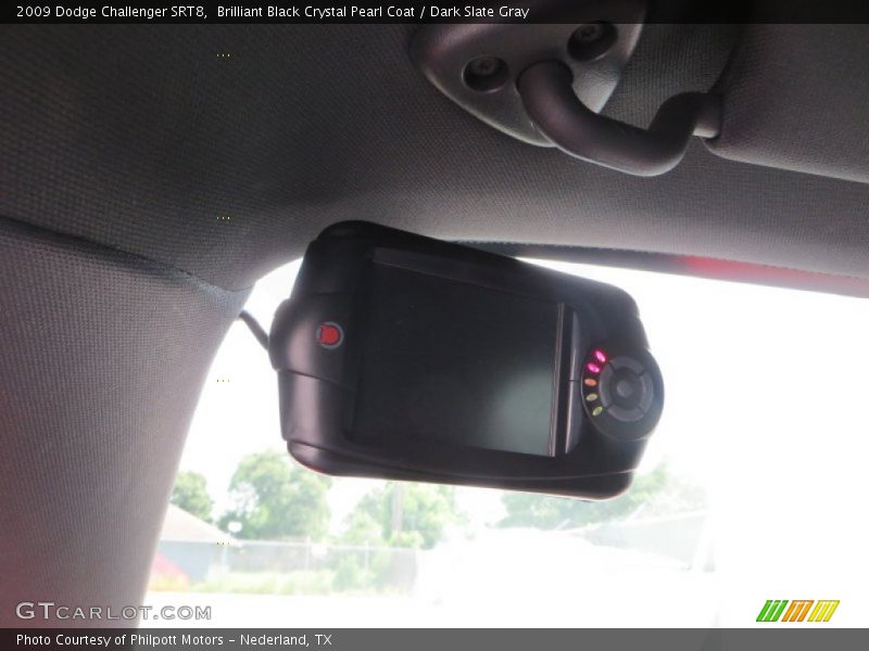 Brilliant Black Crystal Pearl Coat / Dark Slate Gray 2009 Dodge Challenger SRT8