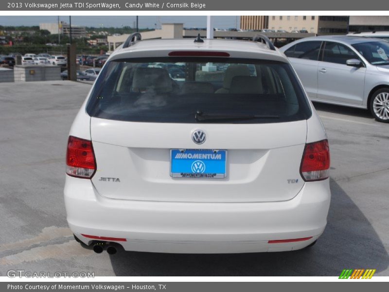 Candy White / Cornsilk Beige 2013 Volkswagen Jetta TDI SportWagen