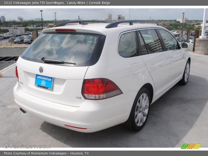 Candy White / Cornsilk Beige 2013 Volkswagen Jetta TDI SportWagen