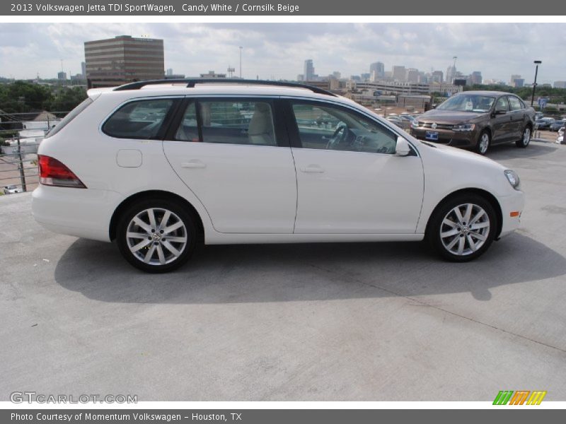 Candy White / Cornsilk Beige 2013 Volkswagen Jetta TDI SportWagen