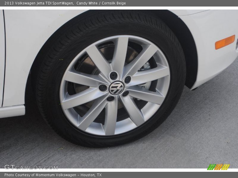 Candy White / Cornsilk Beige 2013 Volkswagen Jetta TDI SportWagen