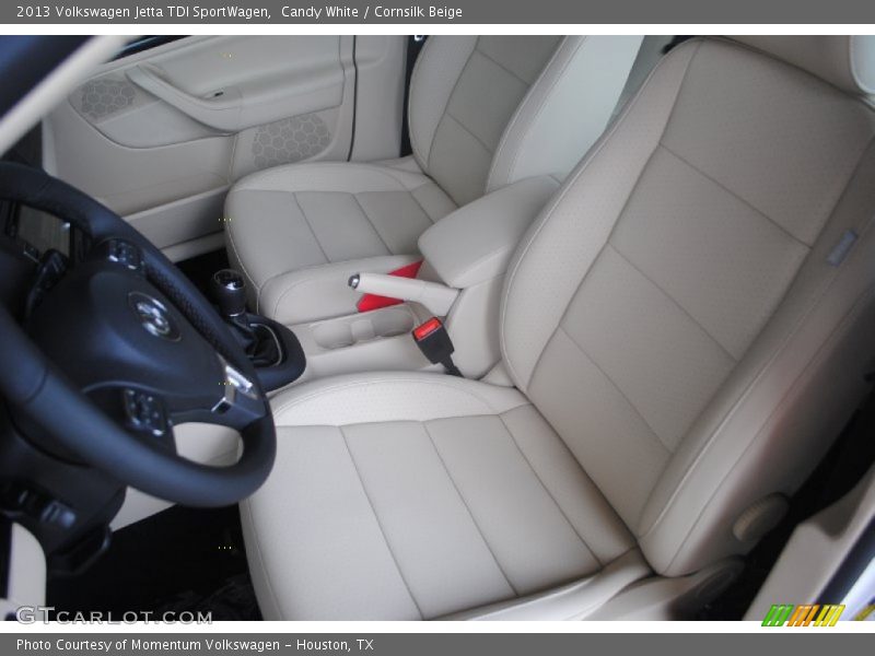 Candy White / Cornsilk Beige 2013 Volkswagen Jetta TDI SportWagen