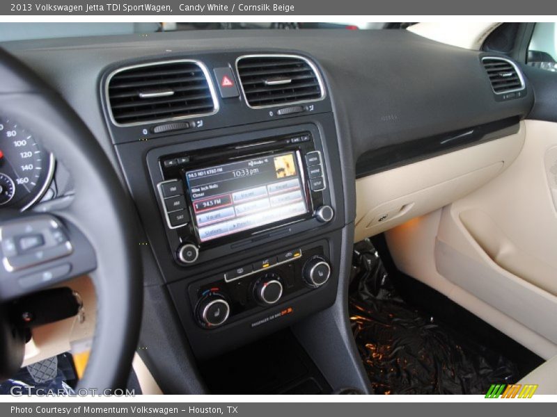 Candy White / Cornsilk Beige 2013 Volkswagen Jetta TDI SportWagen