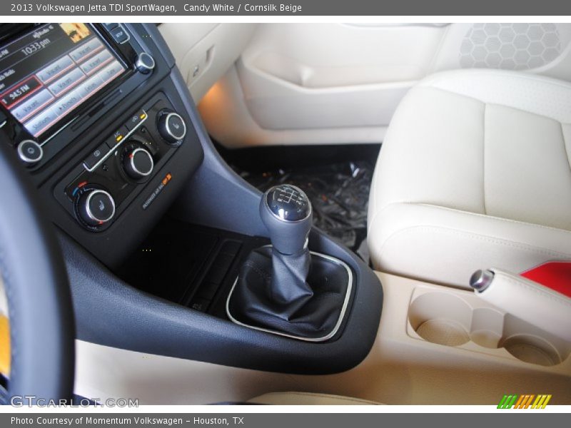 Candy White / Cornsilk Beige 2013 Volkswagen Jetta TDI SportWagen