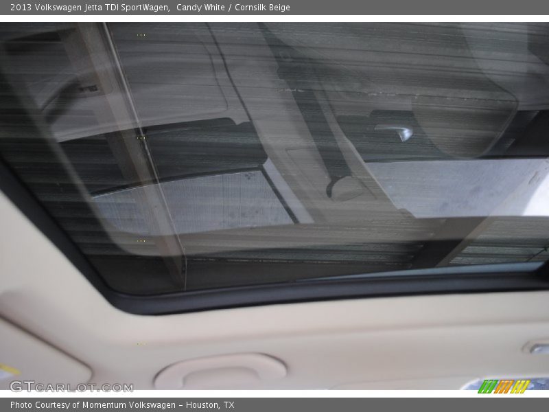 Candy White / Cornsilk Beige 2013 Volkswagen Jetta TDI SportWagen