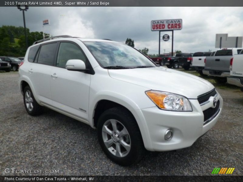 Super White / Sand Beige 2010 Toyota RAV4 Limited 4WD