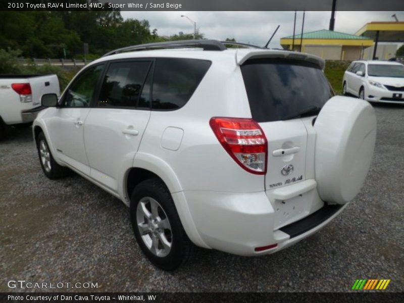 Super White / Sand Beige 2010 Toyota RAV4 Limited 4WD