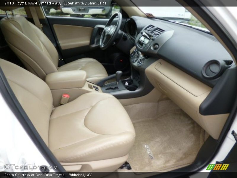 Super White / Sand Beige 2010 Toyota RAV4 Limited 4WD
