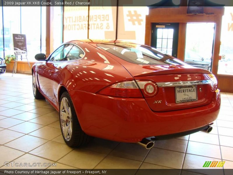 Salsa Red / Charcoal 2009 Jaguar XK XK8 Coupe