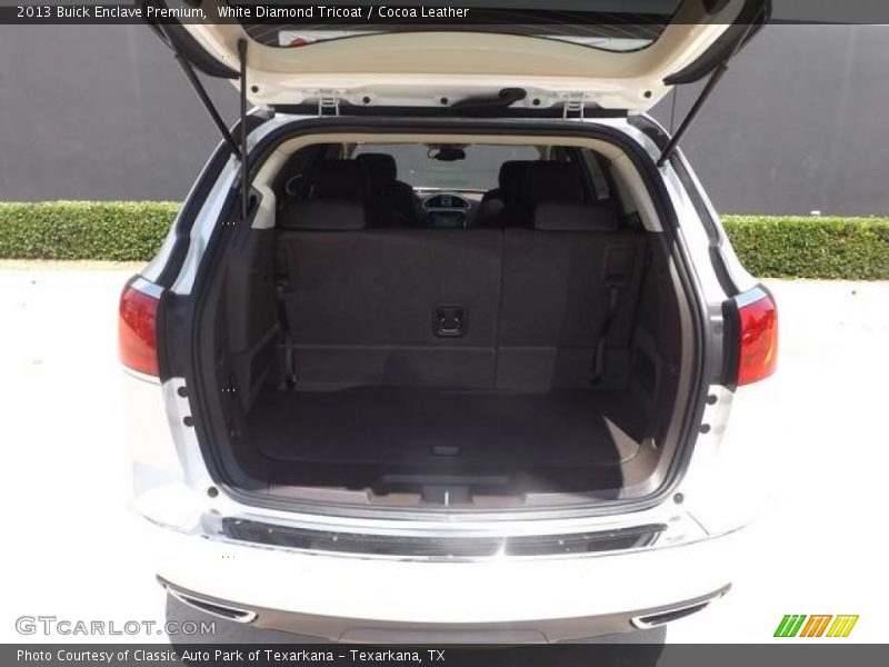 White Diamond Tricoat / Cocoa Leather 2013 Buick Enclave Premium