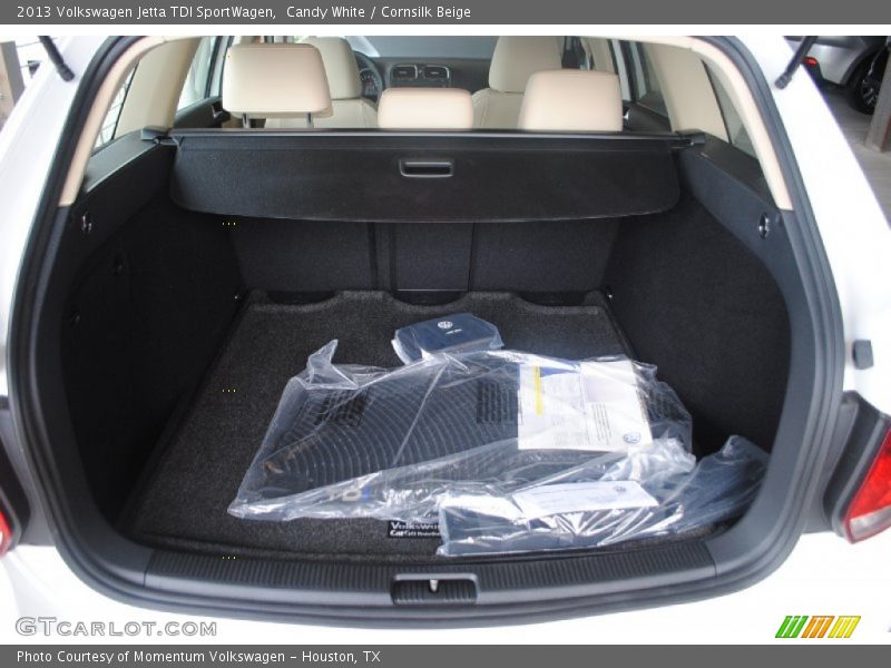 Candy White / Cornsilk Beige 2013 Volkswagen Jetta TDI SportWagen