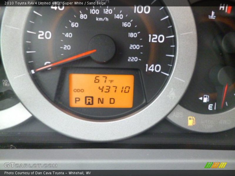 Super White / Sand Beige 2010 Toyota RAV4 Limited 4WD