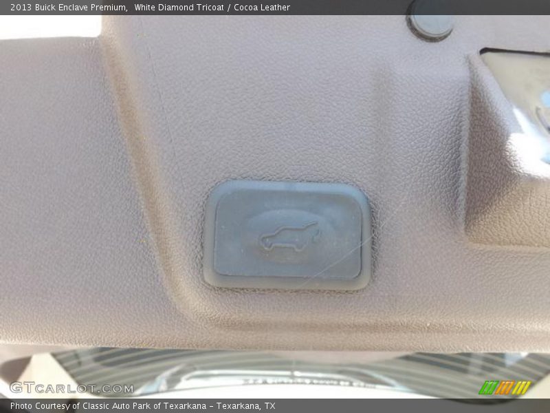 White Diamond Tricoat / Cocoa Leather 2013 Buick Enclave Premium