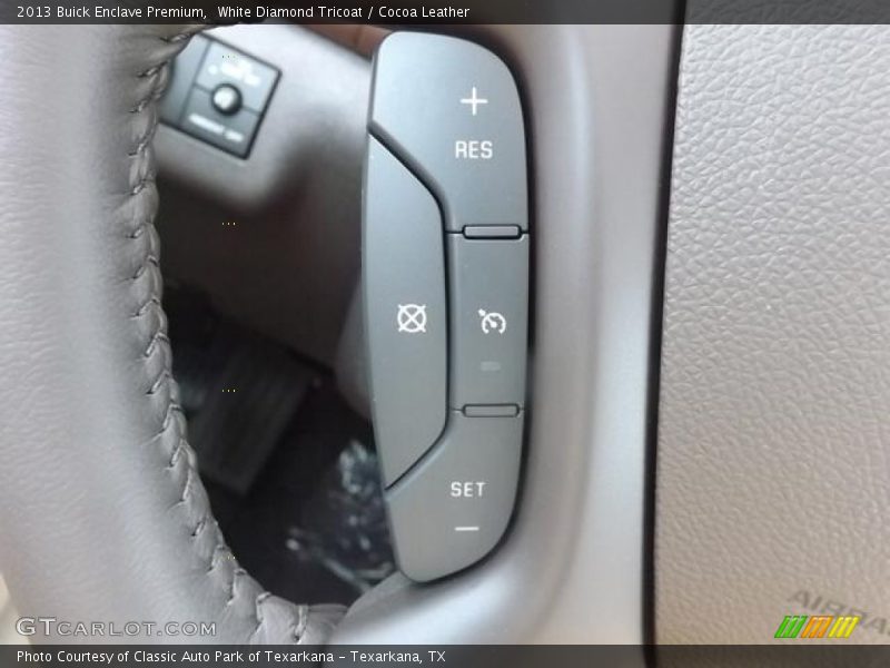 White Diamond Tricoat / Cocoa Leather 2013 Buick Enclave Premium