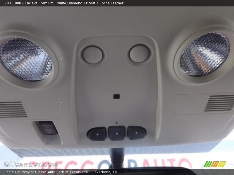 White Diamond Tricoat / Cocoa Leather 2013 Buick Enclave Premium