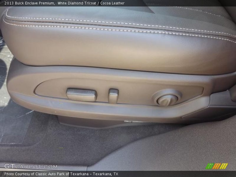 White Diamond Tricoat / Cocoa Leather 2013 Buick Enclave Premium