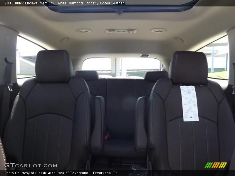 White Diamond Tricoat / Cocoa Leather 2013 Buick Enclave Premium