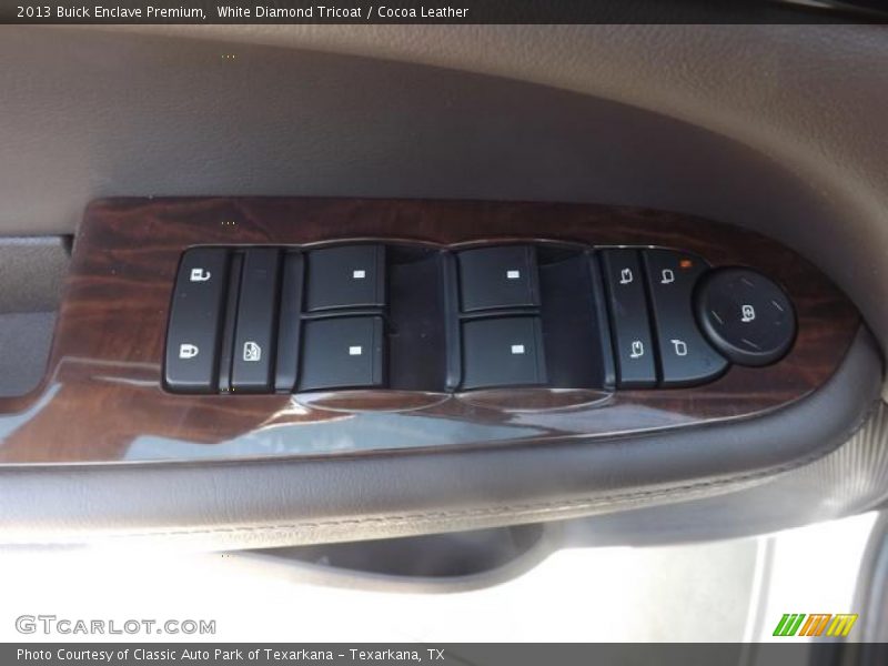 White Diamond Tricoat / Cocoa Leather 2013 Buick Enclave Premium