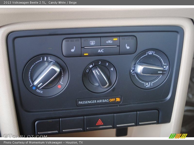 Candy White / Beige 2013 Volkswagen Beetle 2.5L