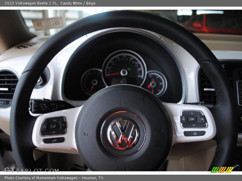 Candy White / Beige 2013 Volkswagen Beetle 2.5L