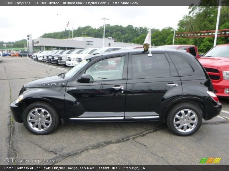 Brilliant Black Crystal Pearl / Pastel Slate Gray 2006 Chrysler PT Cruiser Limited