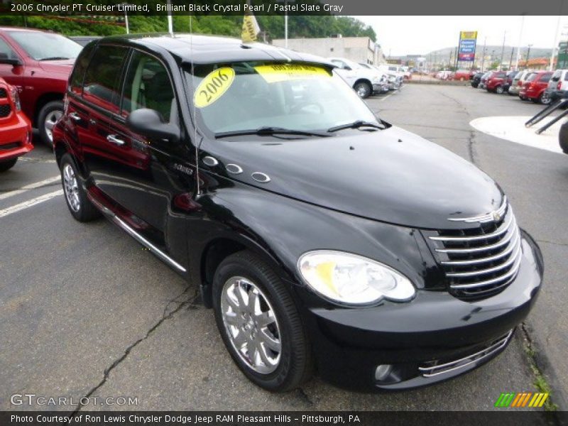 Brilliant Black Crystal Pearl / Pastel Slate Gray 2006 Chrysler PT Cruiser Limited