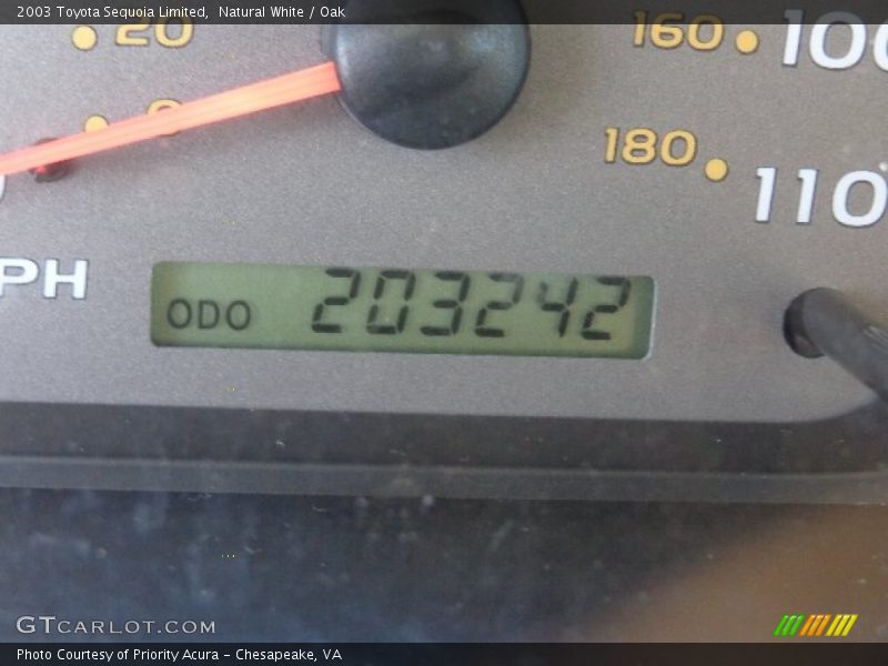 Natural White / Oak 2003 Toyota Sequoia Limited