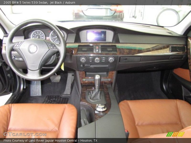 Jet Black / Auburn 2005 BMW 5 Series 530i Sedan