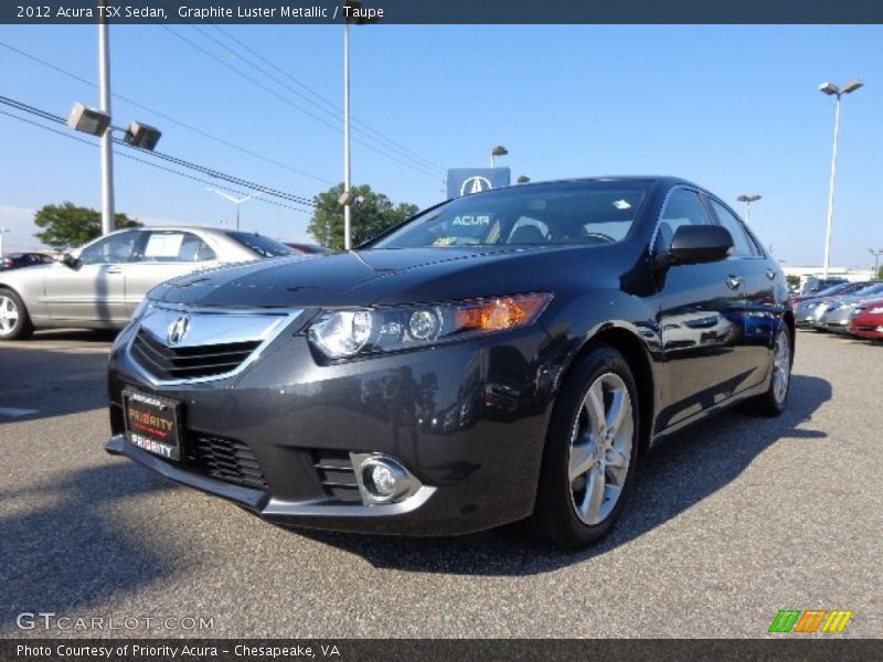 Graphite Luster Metallic / Taupe 2012 Acura TSX Sedan