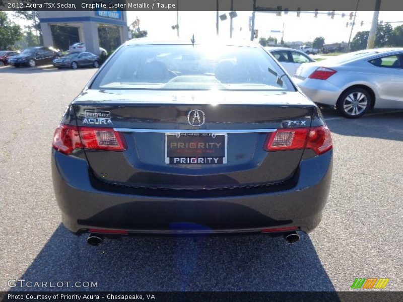 Graphite Luster Metallic / Taupe 2012 Acura TSX Sedan