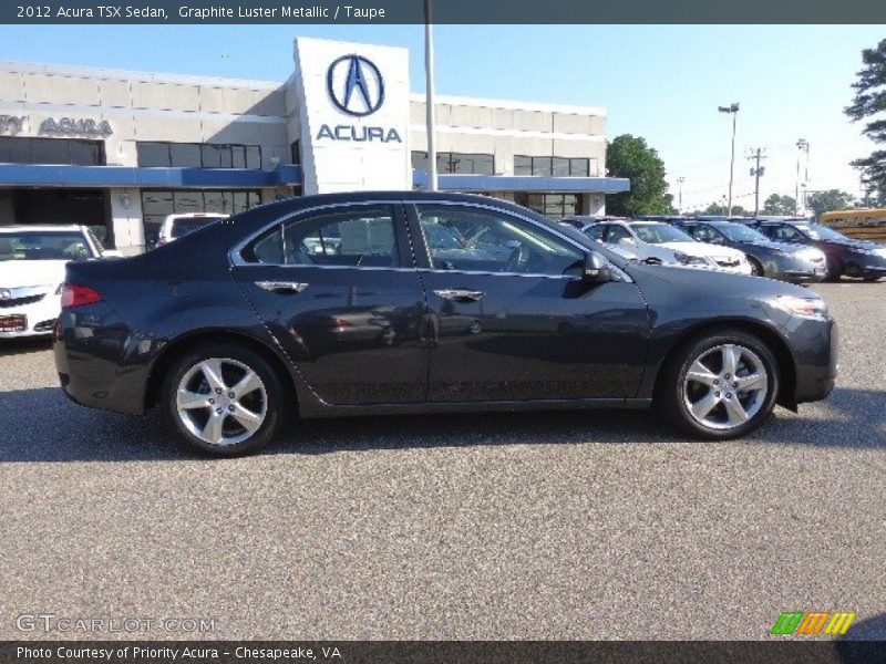 Graphite Luster Metallic / Taupe 2012 Acura TSX Sedan