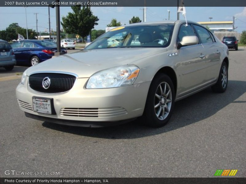 Gold Mist Metallic / Cocoa/Cashmere 2007 Buick Lucerne CXL