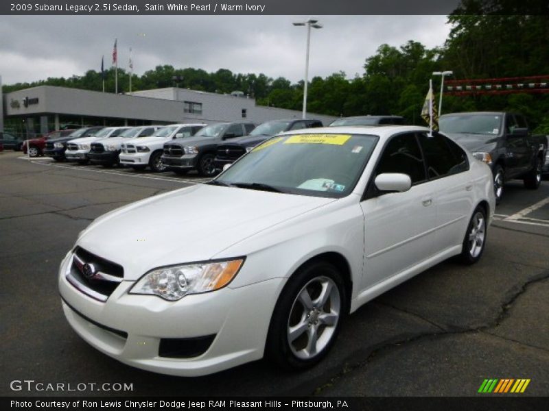 Satin White Pearl / Warm Ivory 2009 Subaru Legacy 2.5i Sedan