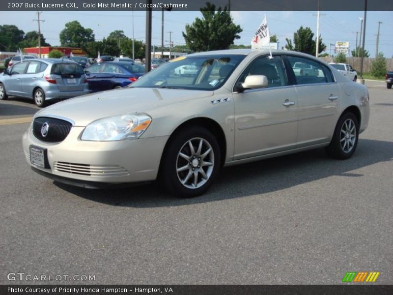 Gold Mist Metallic / Cocoa/Cashmere 2007 Buick Lucerne CXL
