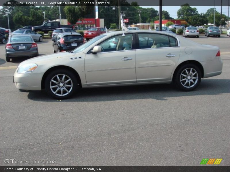 Gold Mist Metallic / Cocoa/Cashmere 2007 Buick Lucerne CXL