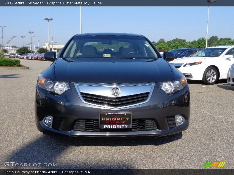 Graphite Luster Metallic / Taupe 2012 Acura TSX Sedan