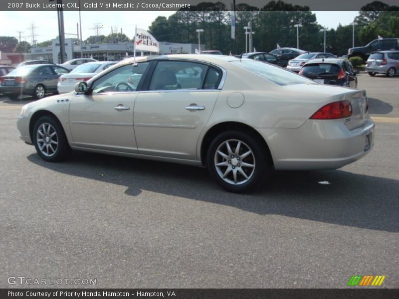 Gold Mist Metallic / Cocoa/Cashmere 2007 Buick Lucerne CXL