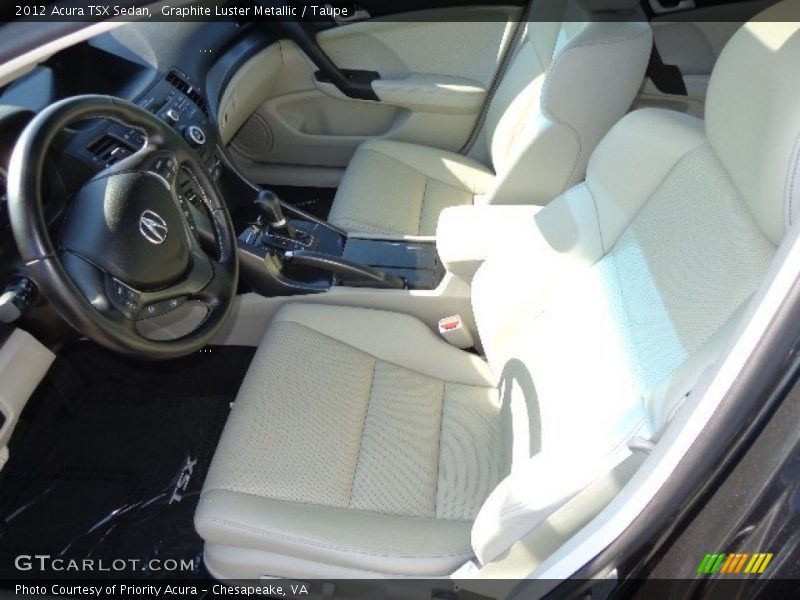 Graphite Luster Metallic / Taupe 2012 Acura TSX Sedan