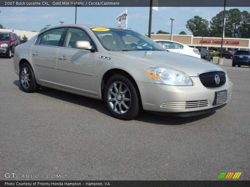 Gold Mist Metallic / Cocoa/Cashmere 2007 Buick Lucerne CXL