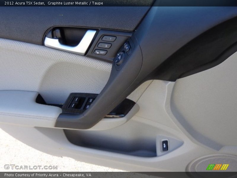 Graphite Luster Metallic / Taupe 2012 Acura TSX Sedan