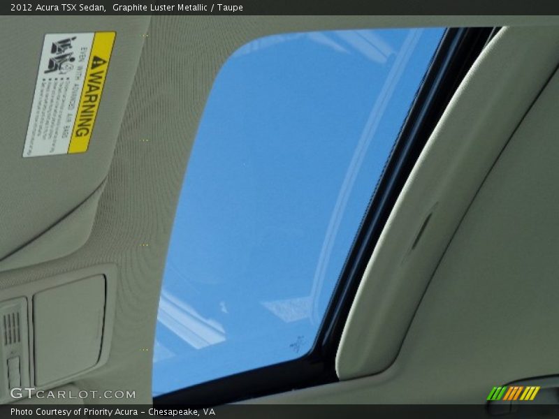Graphite Luster Metallic / Taupe 2012 Acura TSX Sedan