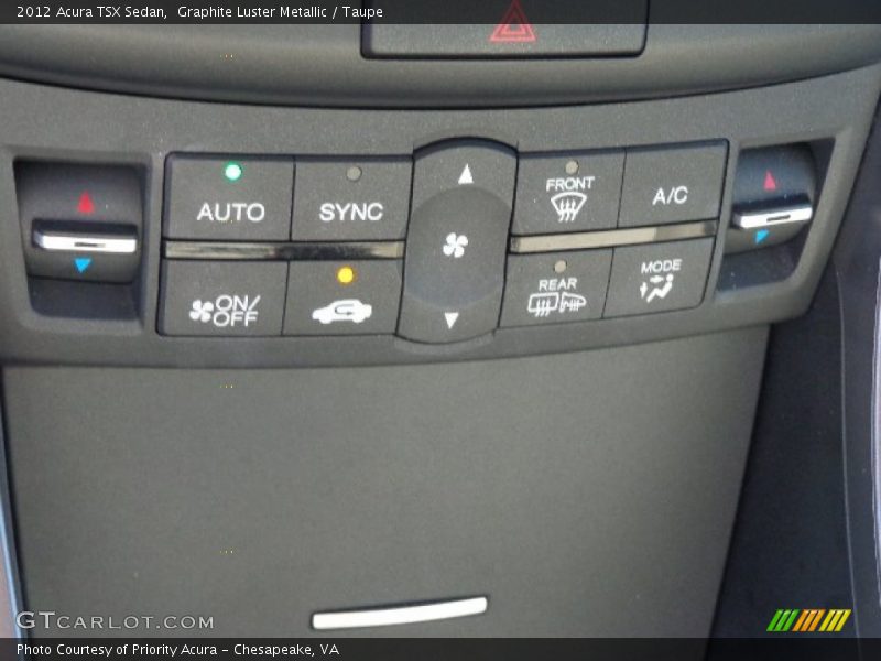 Graphite Luster Metallic / Taupe 2012 Acura TSX Sedan