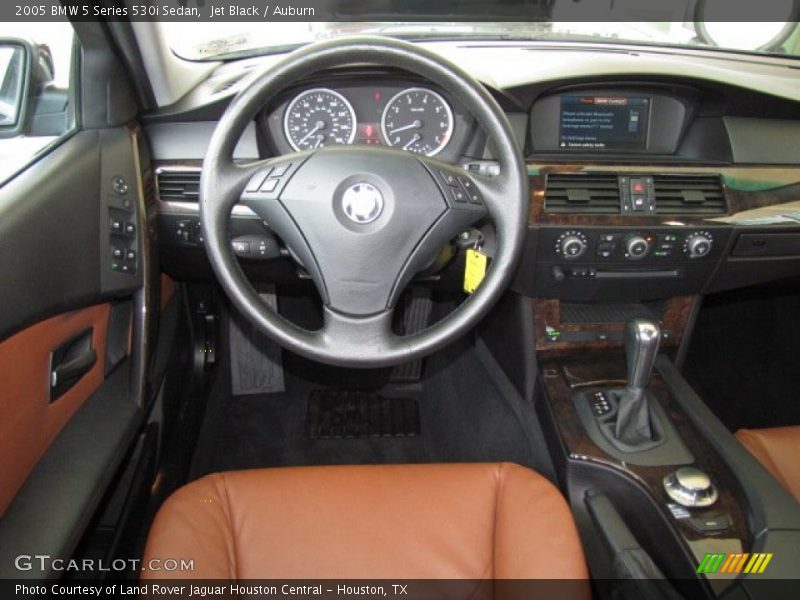 Jet Black / Auburn 2005 BMW 5 Series 530i Sedan