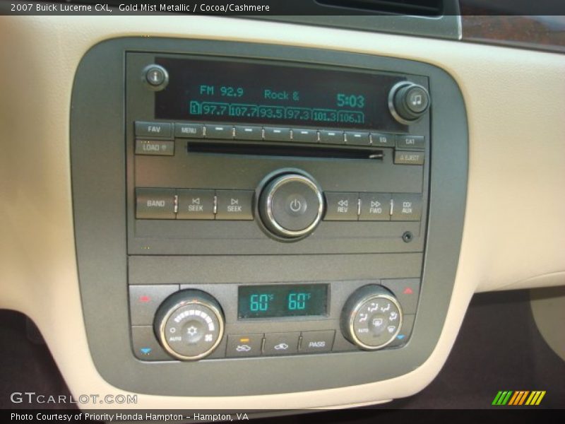 Gold Mist Metallic / Cocoa/Cashmere 2007 Buick Lucerne CXL