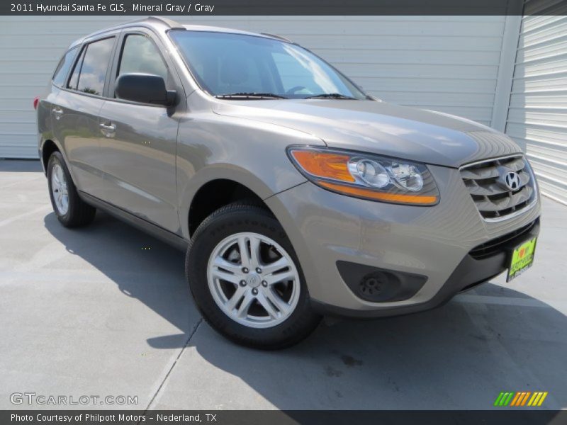 Mineral Gray / Gray 2011 Hyundai Santa Fe GLS