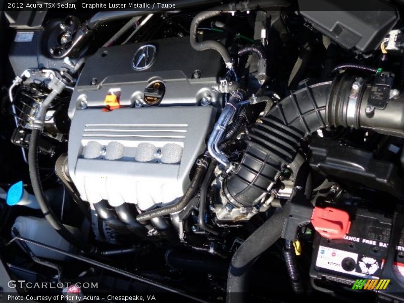 Graphite Luster Metallic / Taupe 2012 Acura TSX Sedan