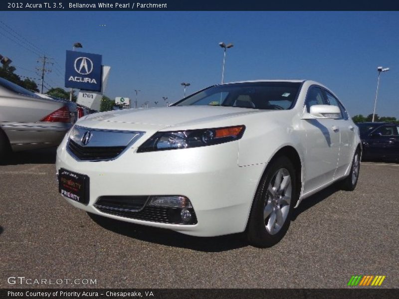 Bellanova White Pearl / Parchment 2012 Acura TL 3.5