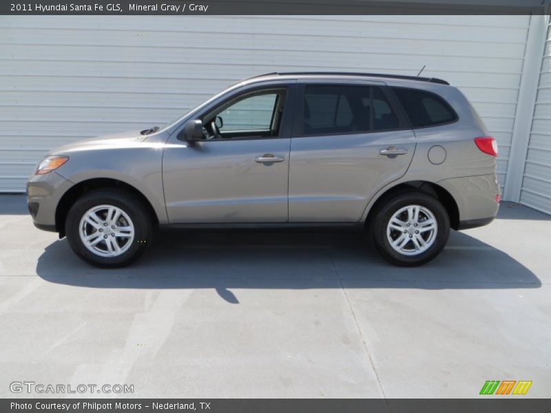 Mineral Gray / Gray 2011 Hyundai Santa Fe GLS