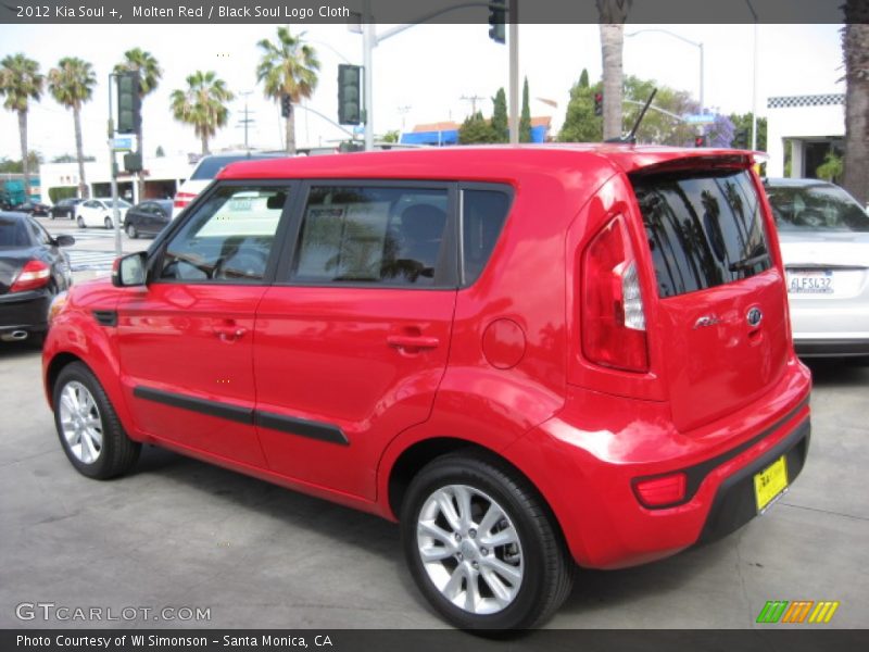 Molten Red / Black Soul Logo Cloth 2012 Kia Soul +