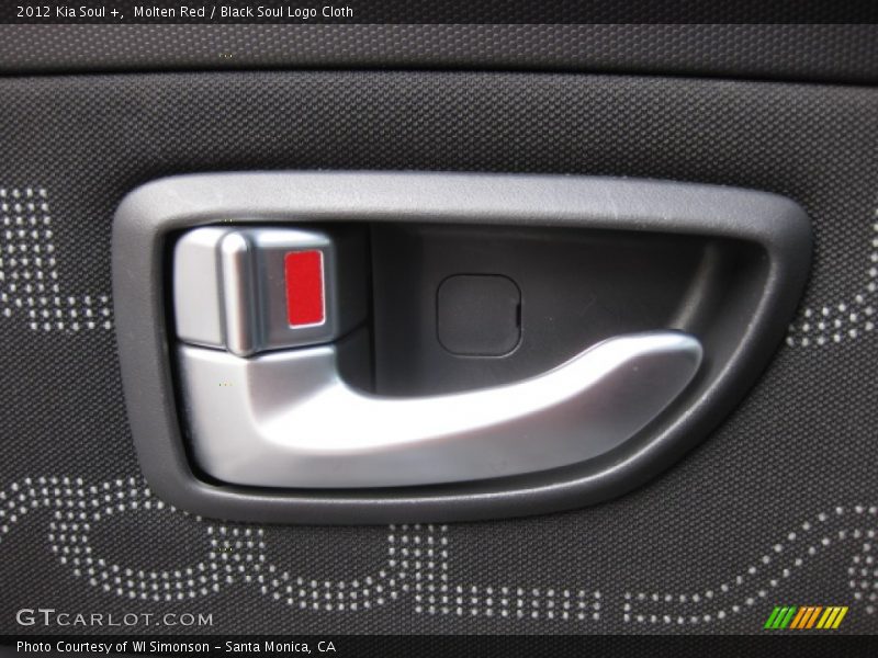 Molten Red / Black Soul Logo Cloth 2012 Kia Soul +